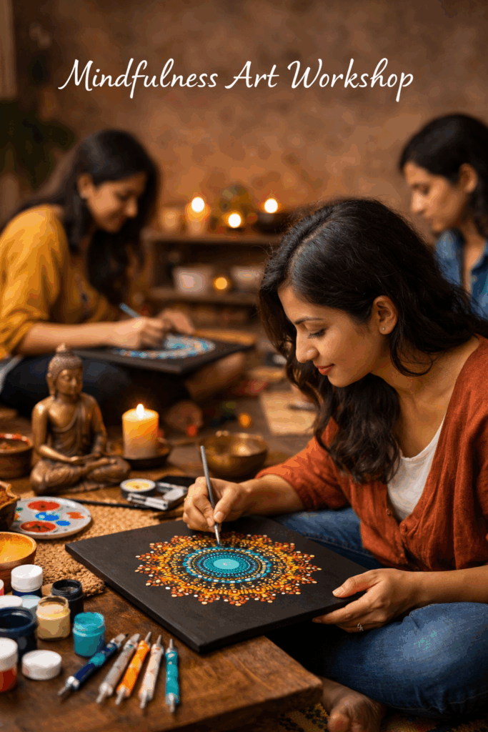 mindfulness art workshops in hyderabad with mandala designs