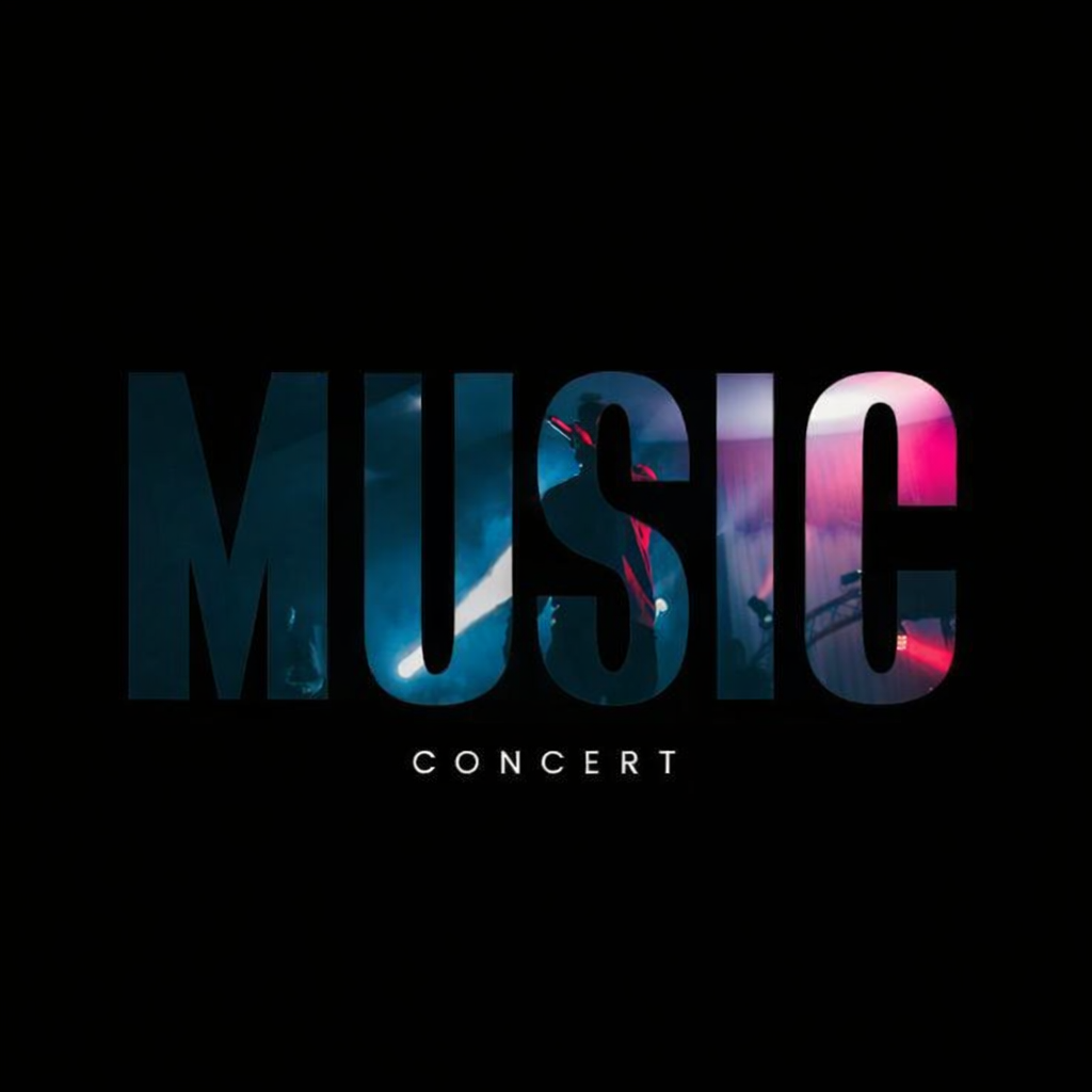 MUSIC poster showing why live concerts are popular